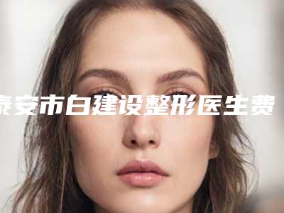 泰安市白建设整形医生费用表明细标准