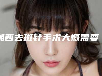 湘西去斑针手术大概需要价钱贵不贵